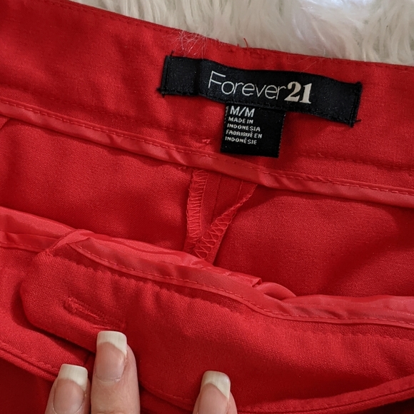 Forever 21 Red Chino Shorts - Picture 4 of 4
